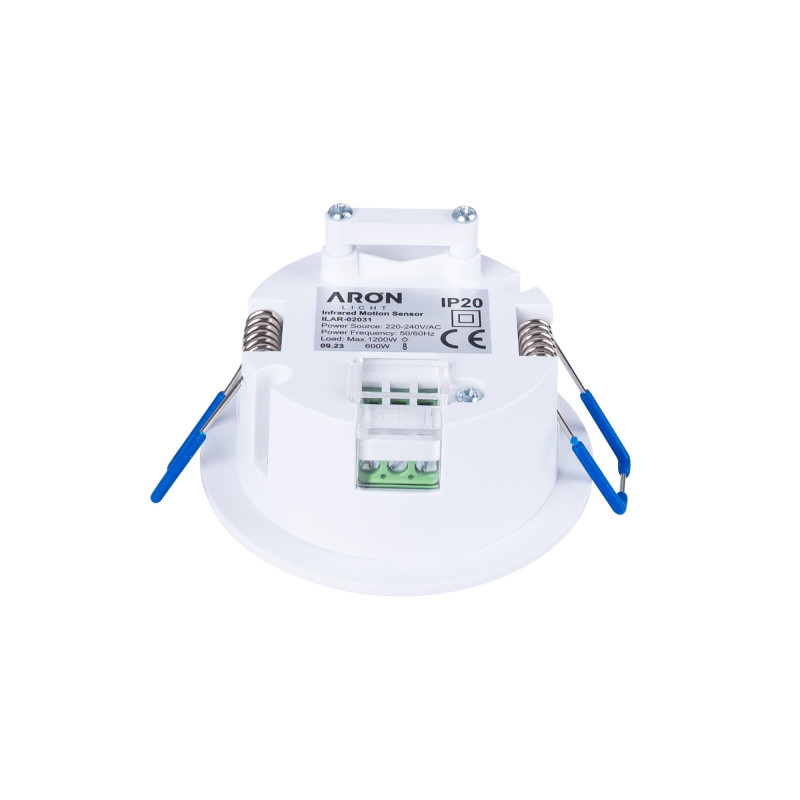 Recessed 360º PIR motion sensor - IP20