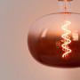 Decorative LED filament bulb "Decor - Brown" - E27 R220 - Dimmable - 4W - 1800K