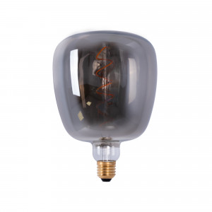 LED filament smoked bulb - E27 D140 - Dimmable - 4W - 1800K