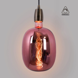 Decorative LED filament bulb - Copper - E27 T170 - Dimmable - 4W - 1500K