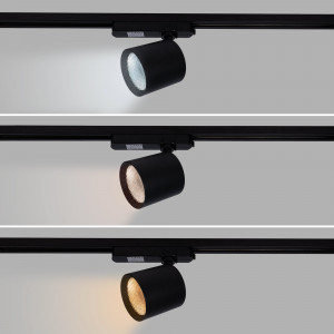 CCT LED 1-phase track spotlight - 40W - CRI 90 - Driver KGP - Black