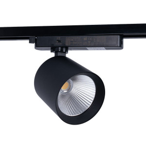 CCT LED 1-phase track spotlight - 40W - CRI 90 Black