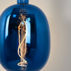 Decorative LED filament bulb - Blue - E27 T170 - Dimmable - 4W - 4200K