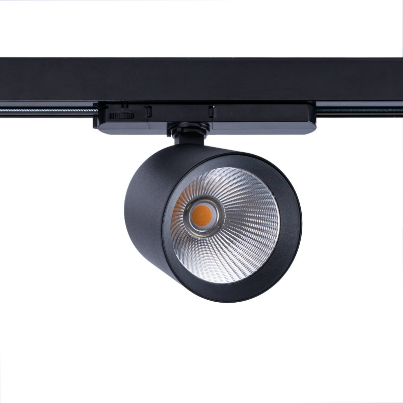 CCT LED 3-phase track spotlight - 40W - CRI 90 - Driver KGP - Black