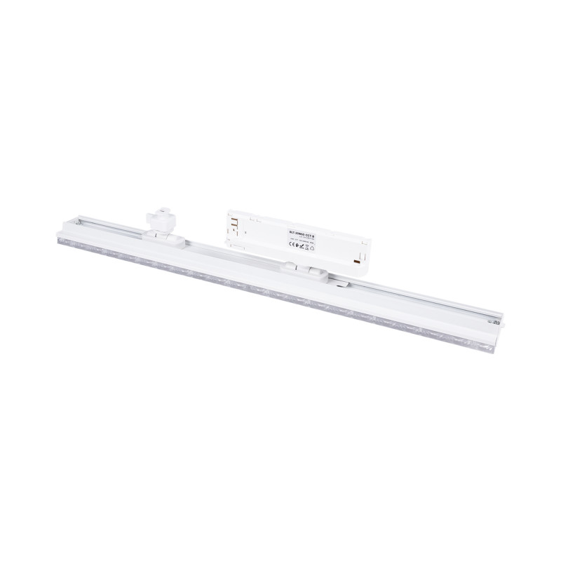 Linear adjustable LED spotlight for 3-phase track - 20W - CCT - CRI90 - Driver KGP - White