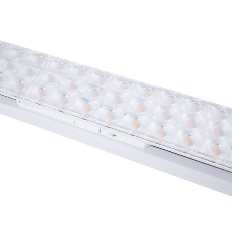 Linear adjustable LED spotlight for 3-phase track - 40W - CCT - CRI90 - KGP Driver - White