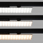 Linear adjustable LED spotlight for 3-phase track - 40W - CCT - CRI90 - Driver KGP - Black