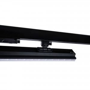 Linear adjustable LED spotlight for 3-phase track - 40W - CCT - CRI90 - Driver KGP - Black