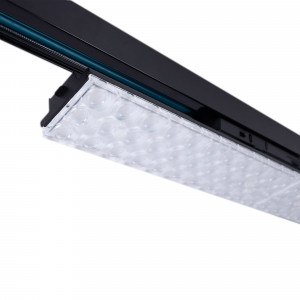 Linear adjustable LED spotlight for 3-phase track - 40W - CCT - CRI90 - Driver KGP - Black