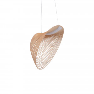 Designer wooden pendant lamp "Bogam 60" - 24W - ø 60cm