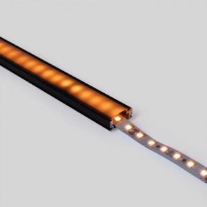 Surface-mounted aluminium profile - Complete kit - 17x8mm - LED Strip up to 12 mm - 2 meters