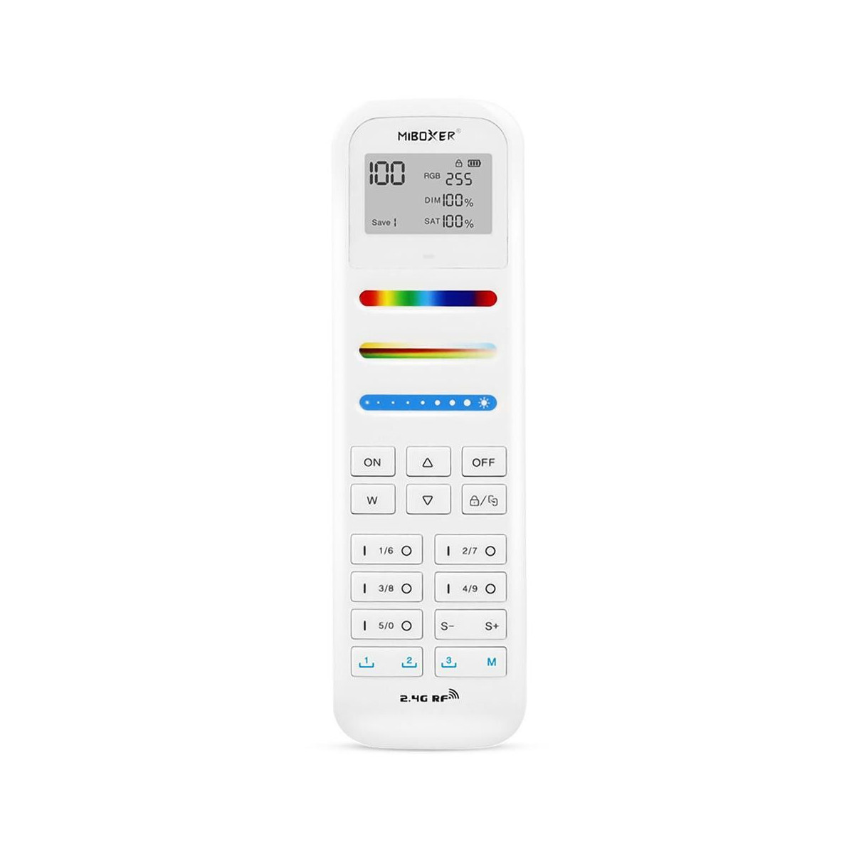 RGB + CCT LED Remote Control - 100 Zones - WHITE - FUT100 - Mi Light