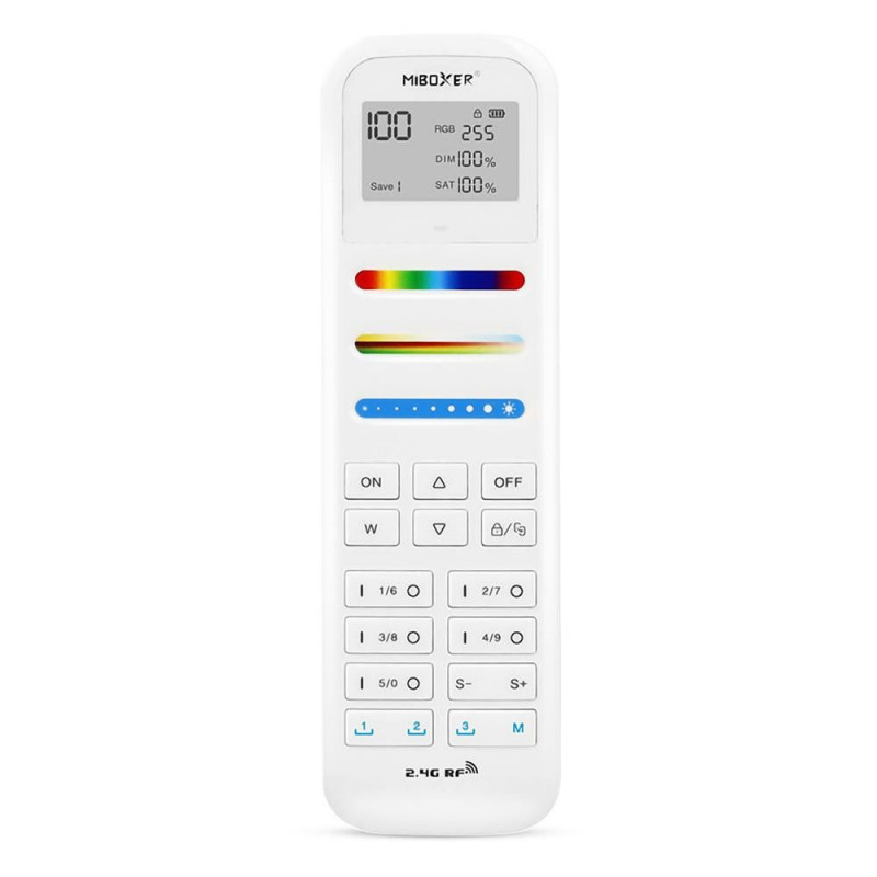 RGB + CCT LED Remote Control - 100 Zones - WHITE - FUT100 - Mi Light