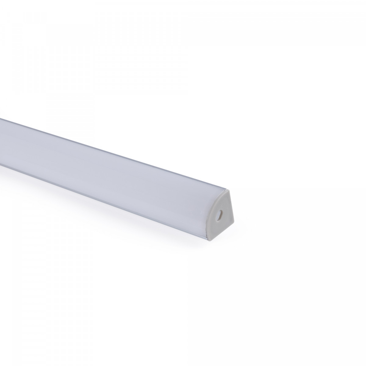 Surface aluminum profile for corners - With diffuser - Complete kit ...