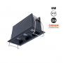 Recessed triple LED downlight - 6W - UGR18 - CRI90 - OSRAM Chip - Black