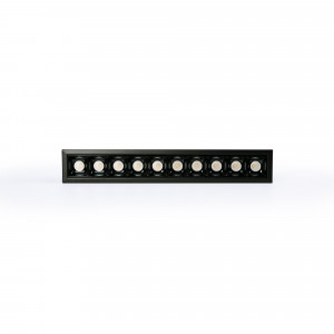 Recessed linear LED downlight - 20W - UGR18 - CRI90 - OSRAM Chip - Black