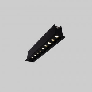 Recessed linear LED downlight - 20W - UGR18 - CRI90 - OSRAM Chip - Black