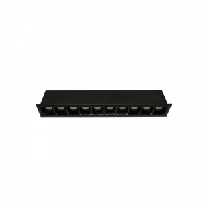 Recessed linear LED downlight - 20W - UGR18 - CRI90 - OSRAM Chip - Black