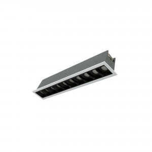 Recessed linear LED downlight - 20W - UGR18 - CRI90 - OSRAM Chip - White