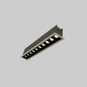 Recessed linear LED downlight - 20W - UGR18 - CRI90 - OSRAM Chip - White