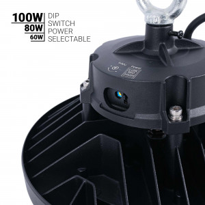 LED High Bay Light - 100W - PHILIPS Lumileds - LIFUD Driver - 5000K - IP65 - 5 years guarantee