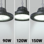 Industrial High Bay LED light - Adjustable power 90/120/150W - 150lm/W - LIFUD Driver - 5000K - IP65