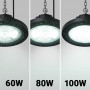 Industrial High Bay LED light - Adjustable power 60/80/100W - 150lm/W - LIFUD Driver - 5000K - IP65