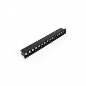 Recessed linear LED downlight - 30W - UGR18 - CRI90 - OSRAM Chip - 4000K - Black