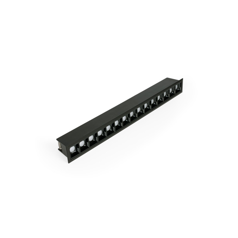 Recessed linear LED downlight - 30W - UGR18 - CRI90 - OSRAM Chip - 4000K - Black Recessed linear LED downlight - 30W - UGR18 - CRI90 - OSRAM Chip - 4000K - Black