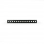 Recessed linear LED downlight - 30W - UGR18 - CRI90 - OSRAM Chip - 4000K - Black