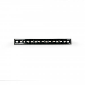 Recessed linear LED downlight - 30W - UGR18 - CRI90 - OSRAM Chip - 4000K - Black