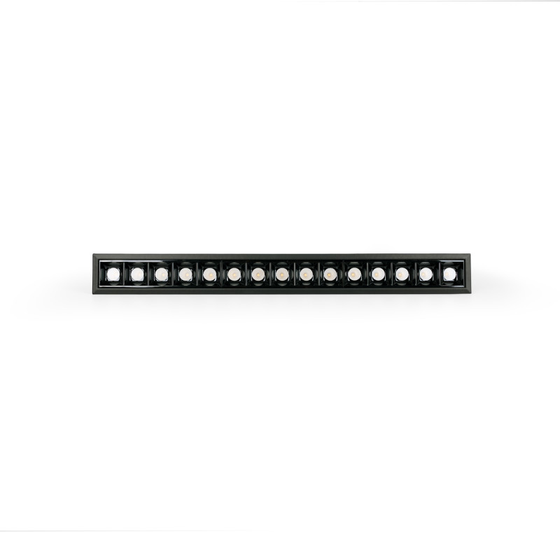 Recessed linear LED downlight - 30W - UGR18 - CRI90 - OSRAM Chip - 4000K - Black Recessed linear LED downlight - 30W - UGR18 - CRI90 - OSRAM Chip - 4000K - Black
