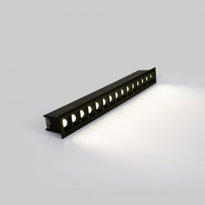 Recessed linear LED downlight - 30W - UGR18 - CRI90 - OSRAM Chip - 4000K - Black