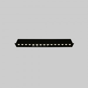 Recessed linear LED downlight - 30W - UGR18 - CRI90 - OSRAM Chip - 4000K - Black