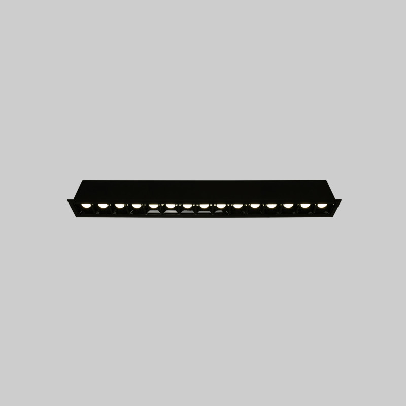 Recessed linear LED downlight - 30W - UGR18 - CRI90 - OSRAM Chip - 4000K - Black Recessed linear LED downlight - 30W - UGR18 - CRI90 - OSRAM Chip - 4000K - Black