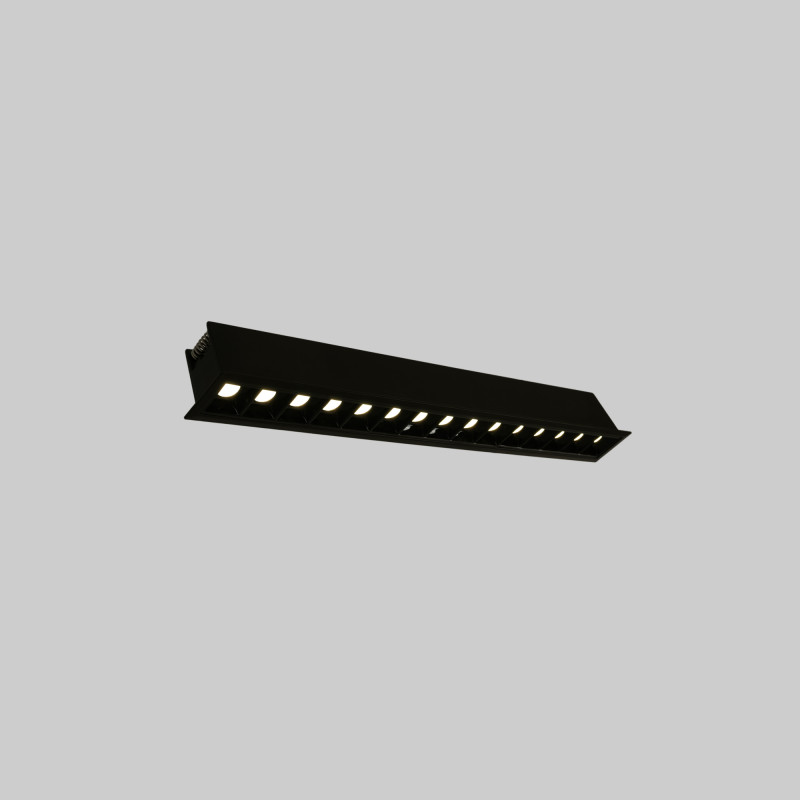 Recessed linear LED downlight - 30W - UGR18 - CRI90 - OSRAM Chip - 4000K - Black Recessed linear LED downlight - 30W - UGR18 - CRI90 - OSRAM Chip - 4000K - Black