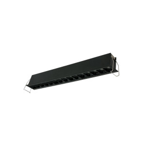 Recessed linear LED downlight - 30W - UGR18 - CRI90 - OSRAM Chip - 4000K - Black