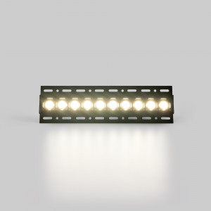 Recessed linear LED spotlight for plasterboard - 20W - UGR18 - CRI90 - Black
