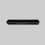 Recessed linear LED spotlight for plasterboard - 30W - UGR18 - CRI90 - Black