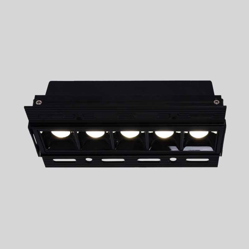 Recessed linear LED spotlight for plasterboard - 12W - UGR18 - CRI90 - Black Recessed linear LED spotlight for plasterboard - 12W - UGR18 - CRI90 - Black