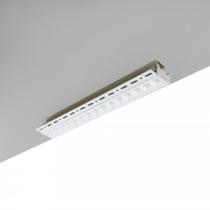 Recessed linear LED spotlight for plasterboard - 30W - UGR18 - CRI90 - White