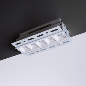 RECESSED PLASTERBOARD - Recessed linear LED spotlight for plasterboard - 12W - UGR18 - CRI90 - White