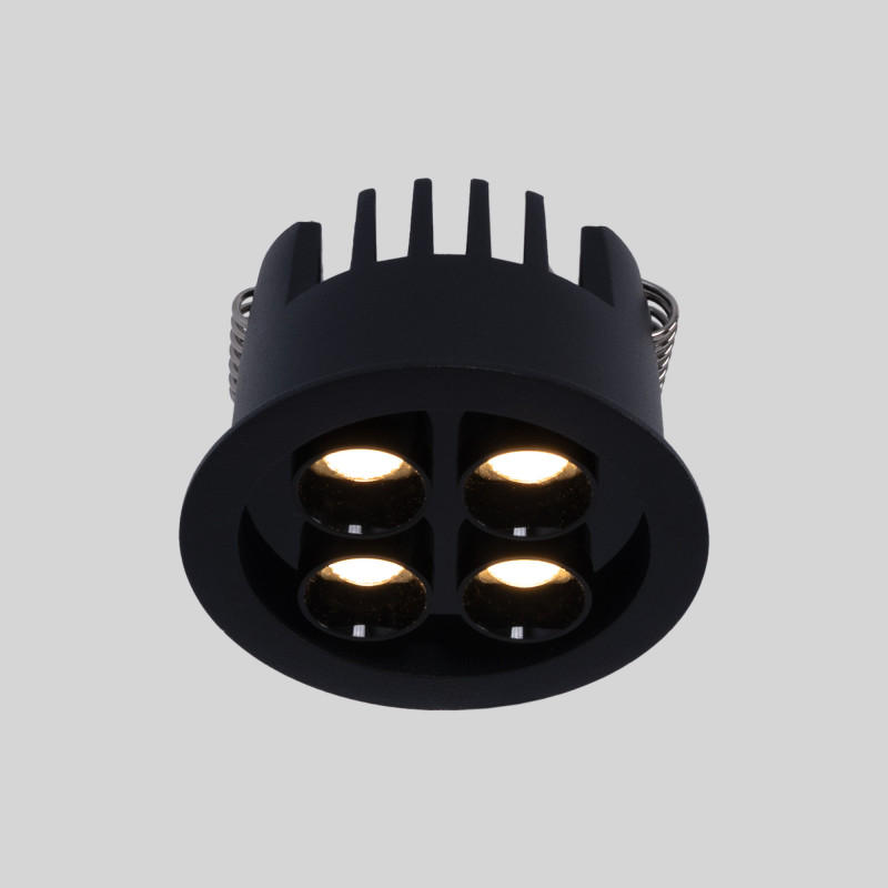 Recessed round LED downlight - 8W - Osram Chip - UGR18 - Cutout Ø 58mm - Black Recessed round LED downlight - 8W - Osram Chip - UGR18 - Cutout Ø 58mm - Black