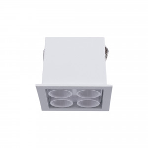 Recessed square LED downlight - 8W - Osram Chip - UGR18 - Cutout 48 x 48mm - White