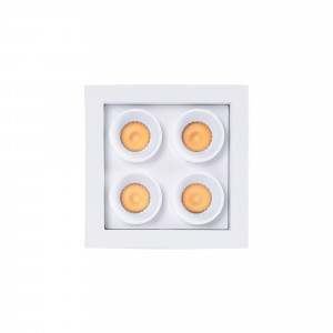 Recessed square LED downlight - 8W - Osram Chip - UGR18 - Cutout 48 x 48mm - White