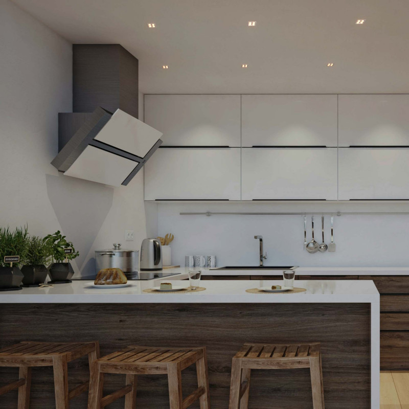 Recessed square LED downlight - 8W - Osram Chip - UGR18 - Cutout 48 x 48mm - White Recessed square LED downlight - 8W - Osram Chip - UGR18 - Cutout 48 x 48mm - White