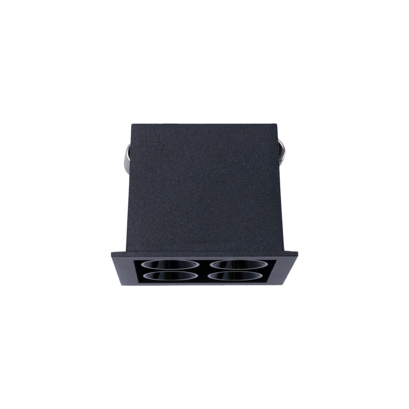 Recessed square LED downlight - 8W - Osram Chip - UGR18 - Cutout 48 x 48 mm - Black Recessed square LED downlight - 8W - Osram Chip - UGR18 - Cutout 48 x 48 mm - Black