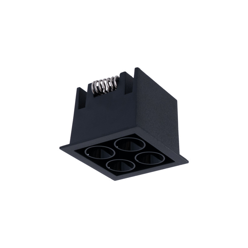 Recessed square LED downlight - 8W - Osram Chip - UGR18 - Cutout 48 x 48 mm - Black Recessed square LED downlight - 8W - Osram Chip - UGR18 - Cutout 48 x 48 mm - Black
