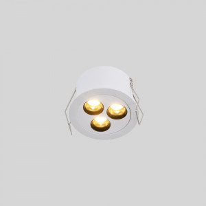 Recessed round LED downlight - 6W - UGR18 - Cutout Ø 55mm - White