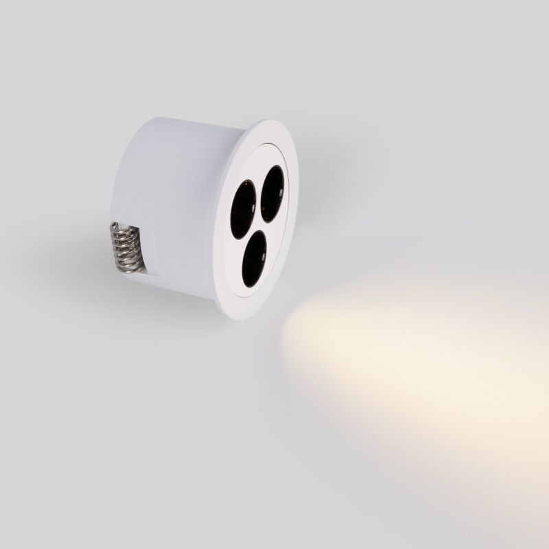 Recessed round LED downlight - 6W - UGR18 - Cutout Ø 55mm - White Recessed round LED downlight - 6W - UGR18 - Cutout Ø 55mm - White